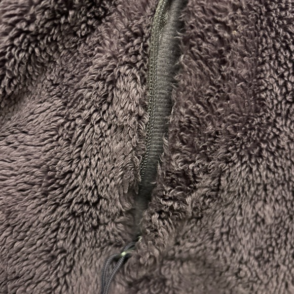 North Face jacket purple fuzzy deep pile full zip - Picture 3 of 12